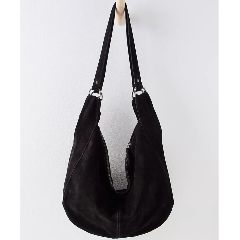 Roma Suede Tote Bag Color Black